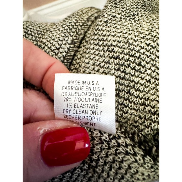 Diane von Furstenberg Black and Tan Sweater Dress Size 6 - Picture 8 of 8